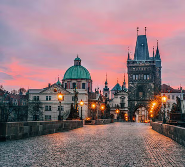 Charles Bridge at dawn