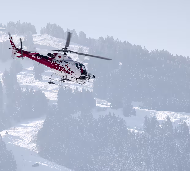 Heli-skiing