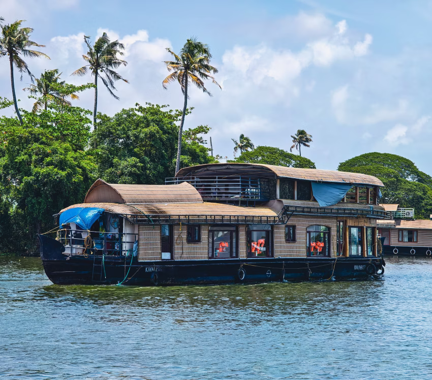 A Kerala houseboat